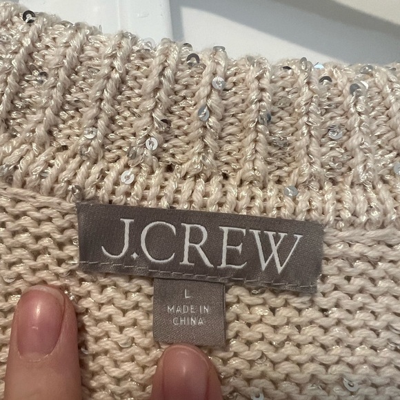 J. Crew Sequin Sweater Polo - Picture 7 of 9